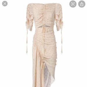Alice Macall Ruched Midi Dress